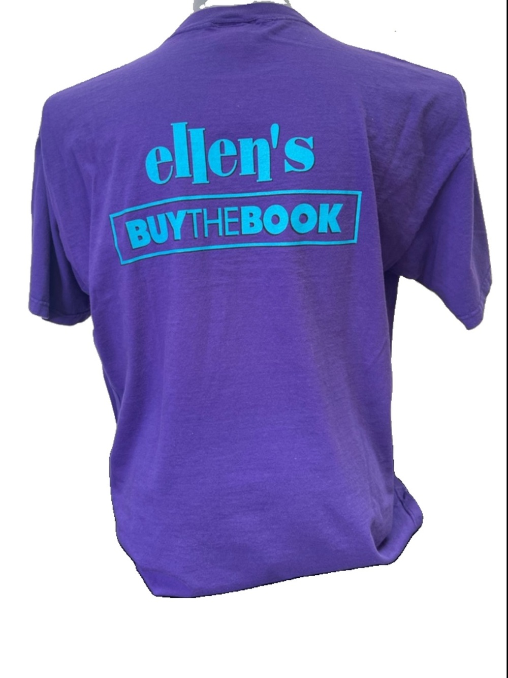 Vintage 90s Ellen Buy The Book T Shirt Mickey Inc Disney Promo Purple Size XL